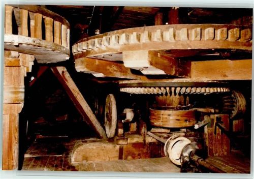 Wrixum Windmühle Innenaufnahme Mühlräder
