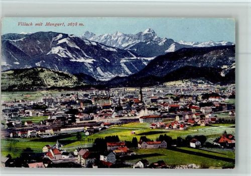 Villach-Innere Stadt Gesamtansicht mit Mangart