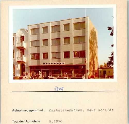 Duhnen Foto montiert auf Karton