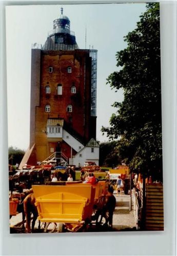 Hamburg-Insel Neuwerk Leuchtturm Wattwagen