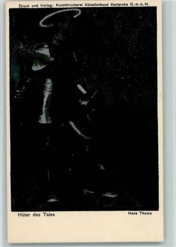 Hüter des Tales von Hans Thoma - sehr gute Erhaltung AK
