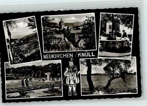 Neukirchen Ortsansichten Kirche Brunnen Schwimmbad Mehrfachaufnahme