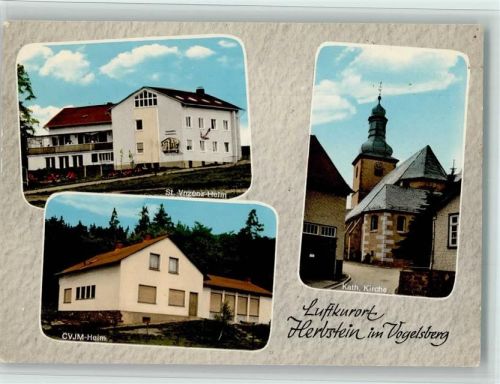 Herbstein St. Vinzenz-Heim Kath. Kirche CVJM-Heim 3-Bildaufnahme