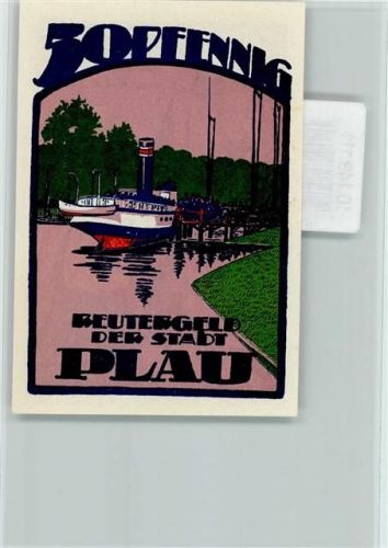 Plau Notgeldschein 50 Pfennig Reutergeld