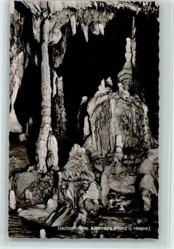 Letmathe 1960 Dechenhöhle Alhambra (Hund und Henne)