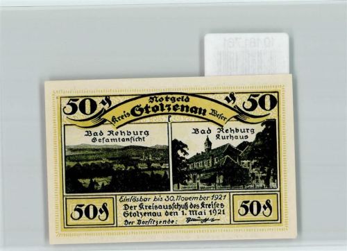Stolzenau Notgeld Bad Rehburg Kurhaus Wilhelm Busch