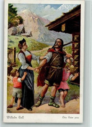 sign Otto Peter - Wilhelm Tell Nr. 6 AK