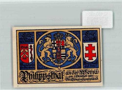 Philippsthal Notgeld Genesener Sanitas Kursaal