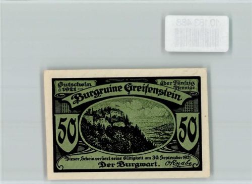 Greifenstein Notgeld Burgruine
