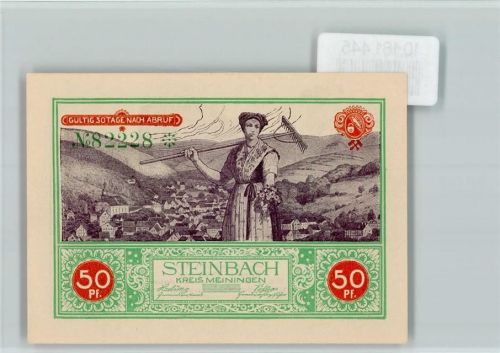 Steinbach-Hallenberg Notgeld Schleifkotte