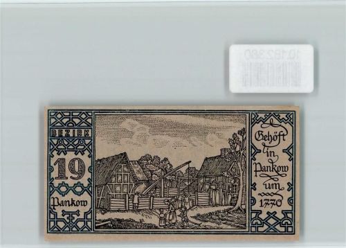 Pankow Notgeld Berliner Bär Gehöft