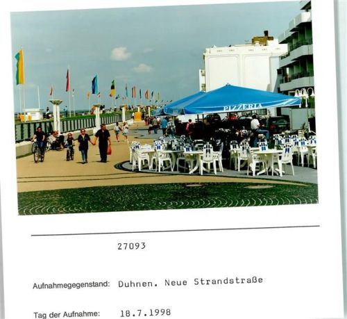 Duhnen Foto montiert auf Karton