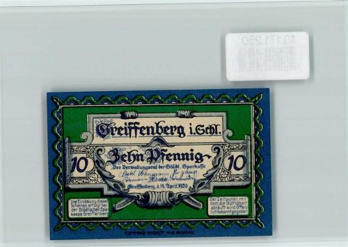 Greiffenberg Notgeld Burg Greiffenstein