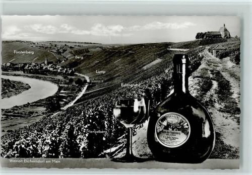 Escherndorf 1966 Weinort - Bochsbeutel Frankenwein , sehr gute Erhaltung AK