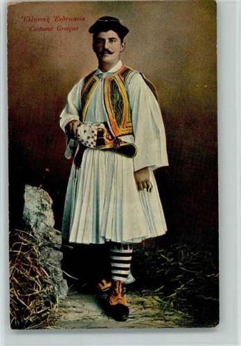 1912 Costume Greeque - Mann in Tracht AK