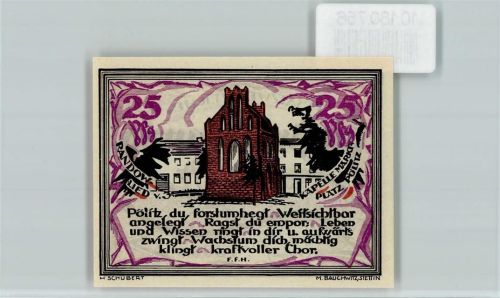 Stettin Notgeld Randowlied Kapelle Markt Platz Pölitz