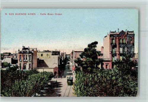 Buenos Aires 1909 Calle BEdicion Fumagalli Nr. 523 - uen Orden , cable car, Straßenbahn AK Good condition