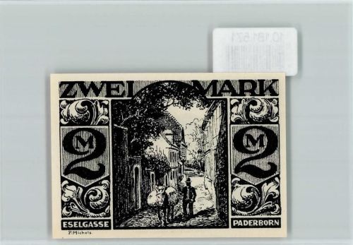 Paderborn Notgeld Eselgasse Dukaten-Esel