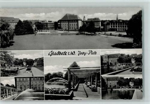 Gladbeck Jovy-Platz Wasserspiele Mehrfachaufnahme