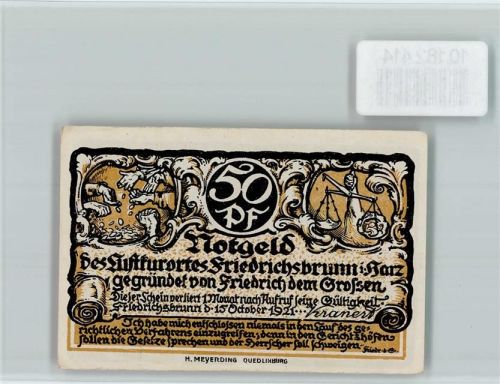 Friedrichsbrunn Notgeld König