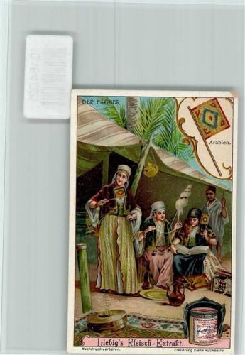 Der Fächer in Arabien, Volkstypen - Sammelbild Liebig