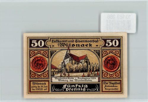 Bad Wilsnack Notgeld Bischof