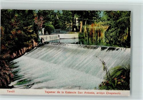 Tandil Tajamar de la Estancia San Antonio arroyo Chapaleofú