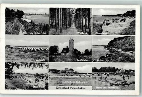 Pelzerhaken Badestrand Kinderheim Helenenbad Leuchtturm