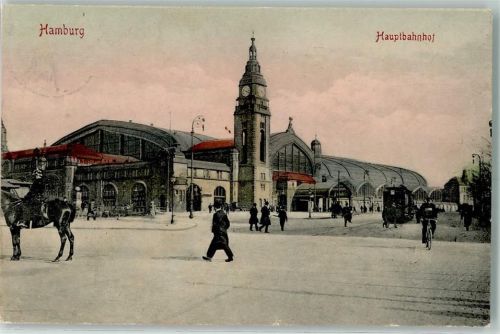 Hamburg 1909 Hauptbahnhof Hamburg