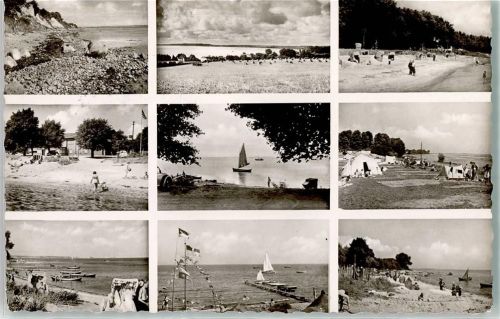 23730 W2430 Sierksdorf - Badestrand Zeltlager Segelboote