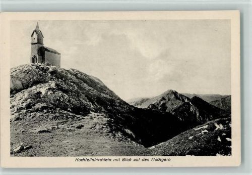 Hochfellnhaus Hochfellnkirchlein mit Blick auf den Hochgern