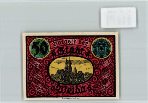 Weida Notgeld Ruine
