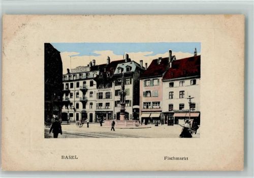 Basel 1913 Fischmarkt