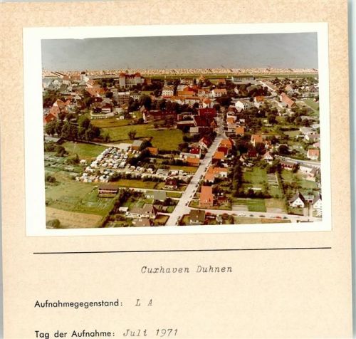 Duhnen Foto montiert auf Karton