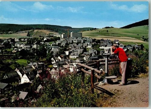 Willingen Blick zur Kurklinik Hochsauerland Teleskop