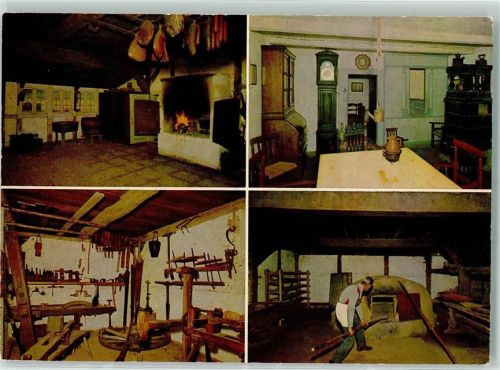 Ehestorf Freilichtmuseum am Kiekeberg Flett des Bauernhauses Dönz Stellmacherwerkstatt Backhaus