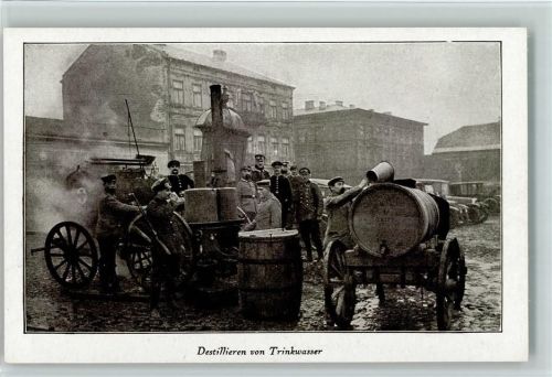 K 120 Verlag Imberg & Lefson WK I - Berufe beim Militär, Destillieren von Trinkwasser , sehr gute erhaltung AK