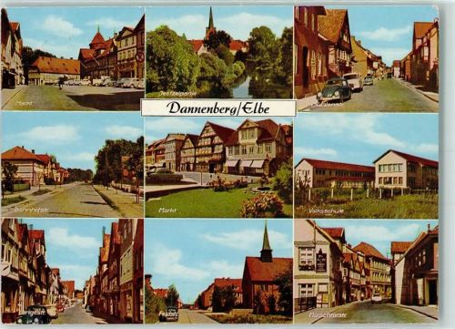 Dannenberg Markt Jeetzelpartie Mühlenstraße Bahnhofstraße Volksschule Langestraße Feldstraße Marschtorstraße