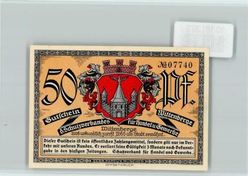 Wittenberge Notgeld Lyceum