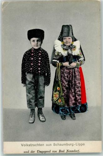 1909 Kinder in Tracht AK