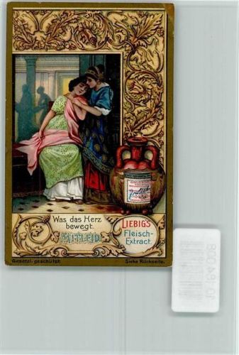 Jugendstil - Was das Herz bewegt, Mitleid, Sammelbild Liebig