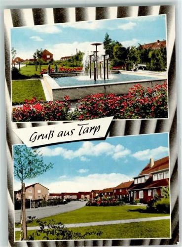 Tarp Rückseite mit Abschürfungen bzw Kleberesten Springbrunnen