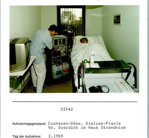 Cuxhaven Cuxhaven Döse Dialyse-Praxis Dr. Overdick im Haus Strandnixe Foto montiert auf Karton