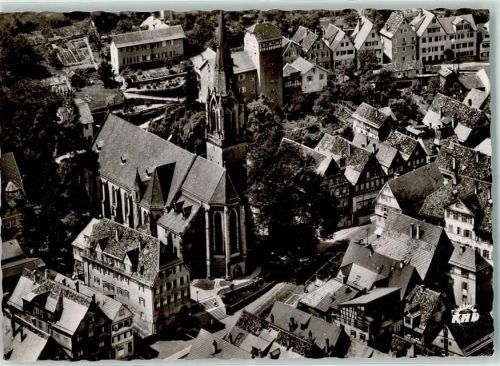 Calw Fliegeraufnahme Rückseite mit Abschürfungen bzw Kleberesten