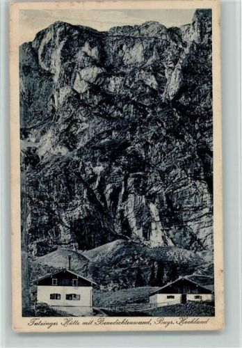 Tutzingerhütte Benediktenwand Hüttenstempel Bahnpoststempel Zug 1470