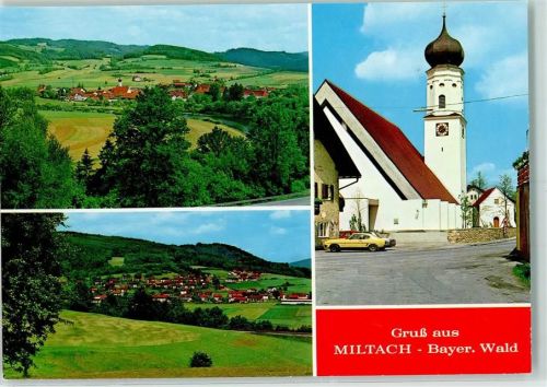Miltach Rückseite mit Abschürfungen bzw Kleberesten