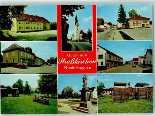 Straßkirchen Rückseite mit Abschürfungen bzw Kleberesten