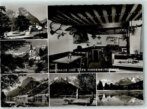 Ramsau Gasthaus Cafe Hindenburglinde Ramsau Hintersee Alpenstraße Taubensee