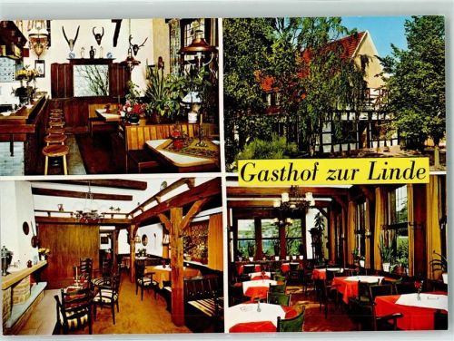 59348 W4710 Seppenrade - Gasthof zur Linde Rückseite mit Abschürfungen bzw Kleberesten