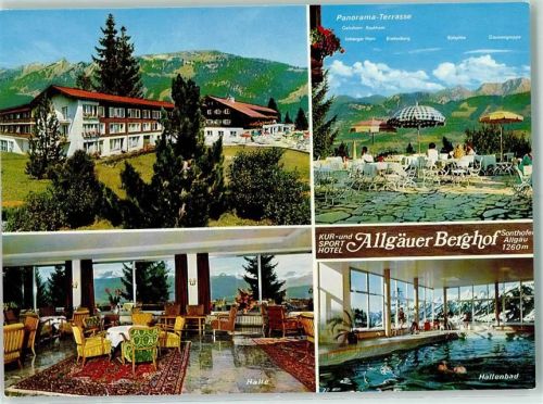 Sonthofen Kur- und Sport-Hotel Allgäuer Berghof Hallenbad Halle Panorama-Terrasse